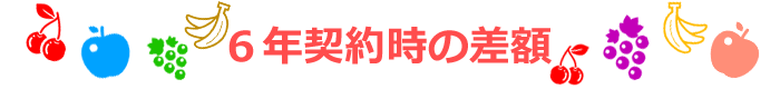 6年業務用エアコンリース契約時の差額