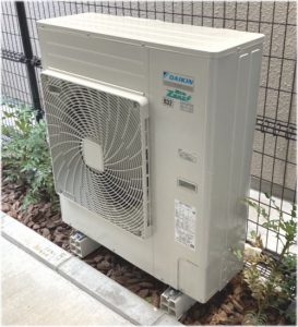 東京都荒川区業務用エアコン工事外機